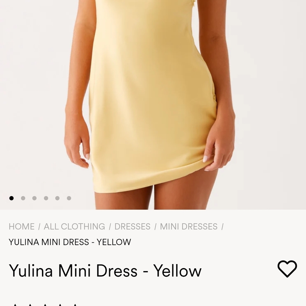 Lina Sunny Yellow Mini Dress